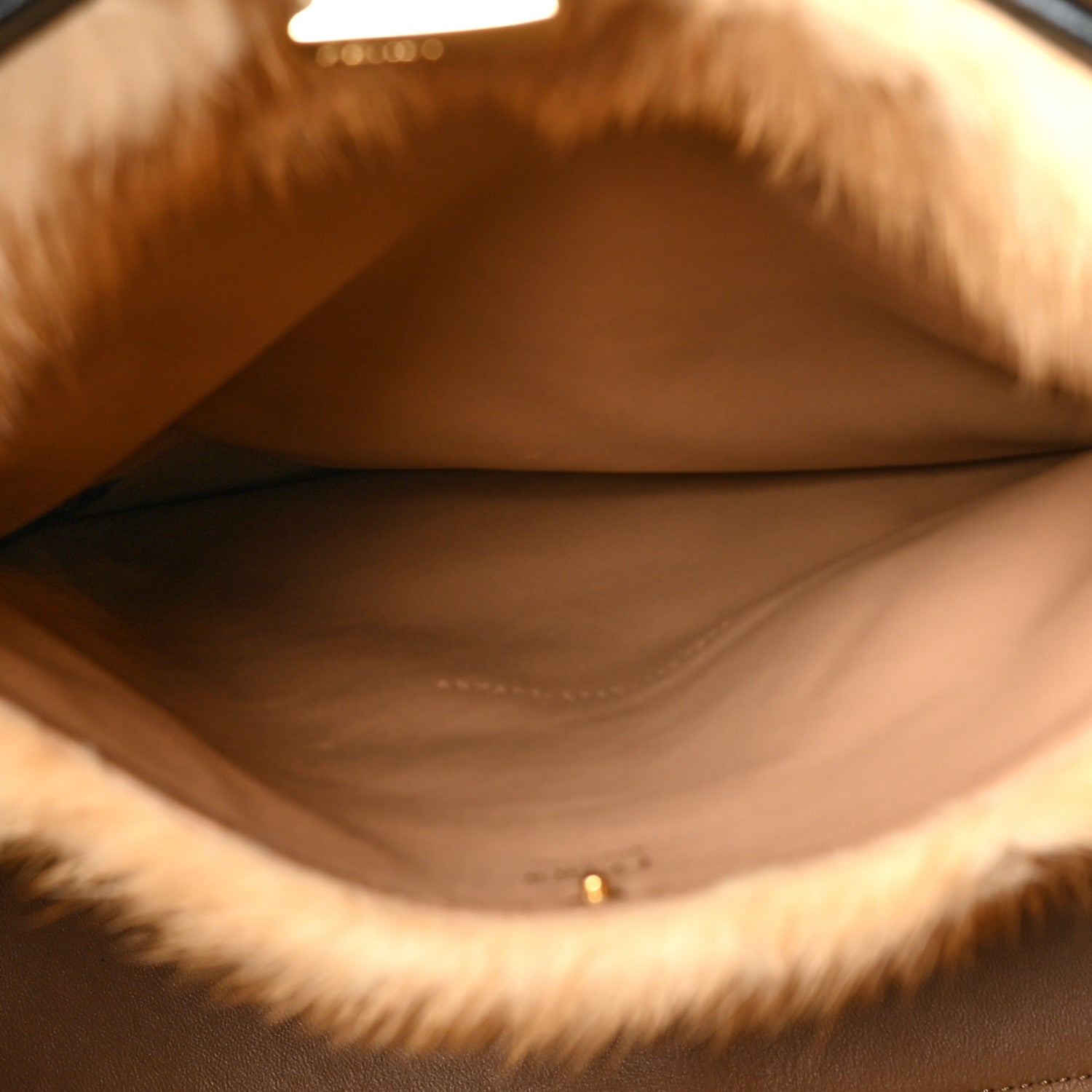Fendi Patent Mink Fur Large Peekaboo X-Lite Black 6 of 13