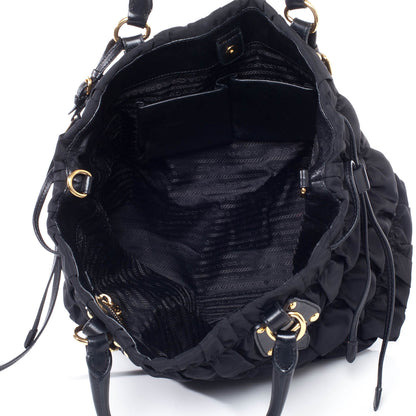 Prada Tessuto Nylon Gaufre Tote Nero Black 9 of 10