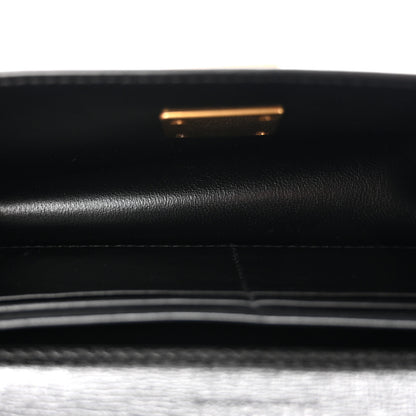 Balenciaga Calfskin Stripe Embossed Gossip Chain Bag XS Black 5 of 9