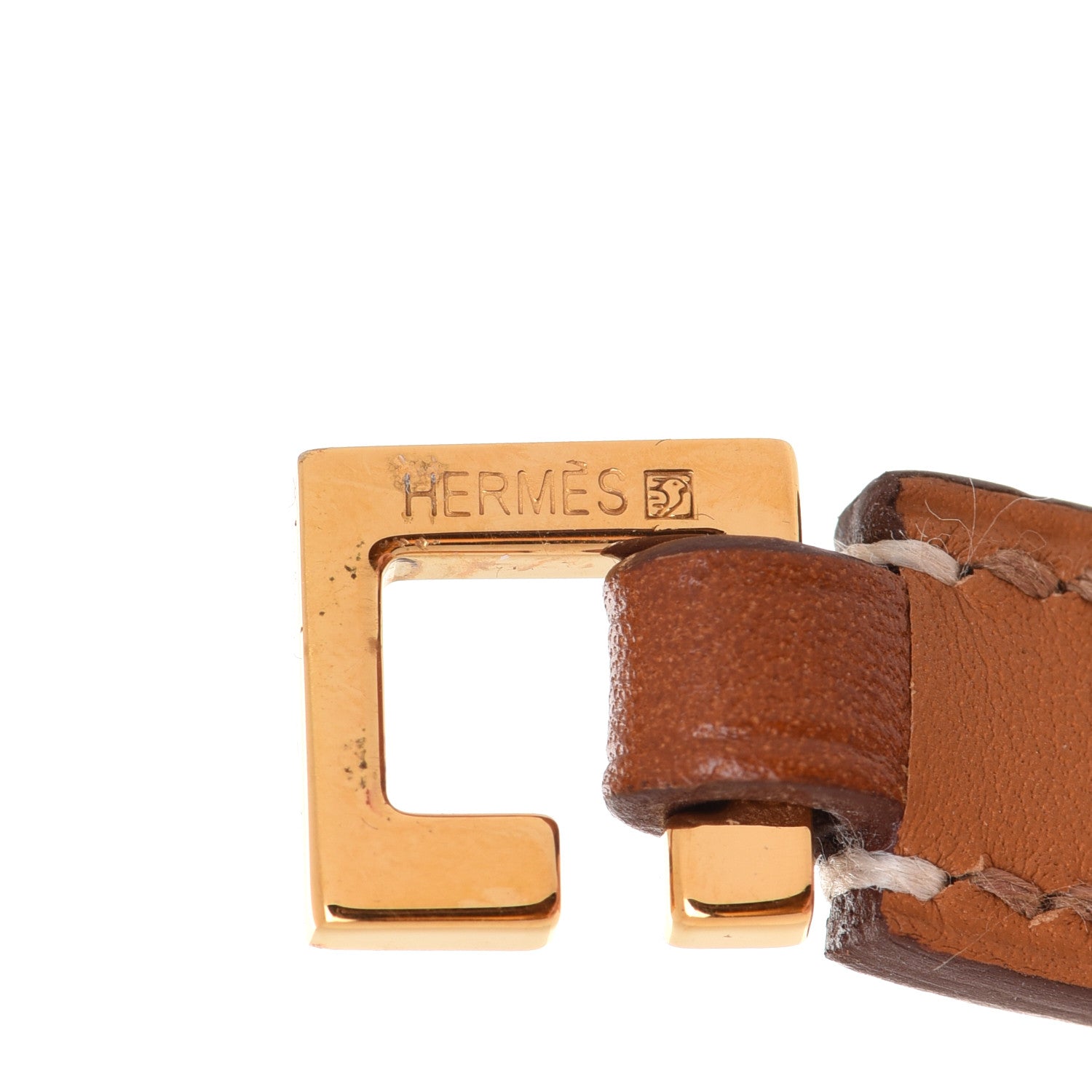 Hermes Barenia Rivale Double Tour Bracelet S Fauve 4 of 7