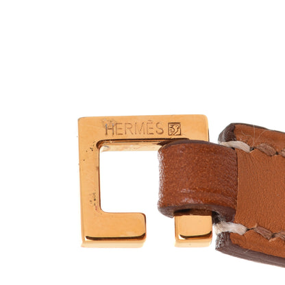 Hermes Barenia Rivale Double Tour Bracelet S Fauve 4 of 7