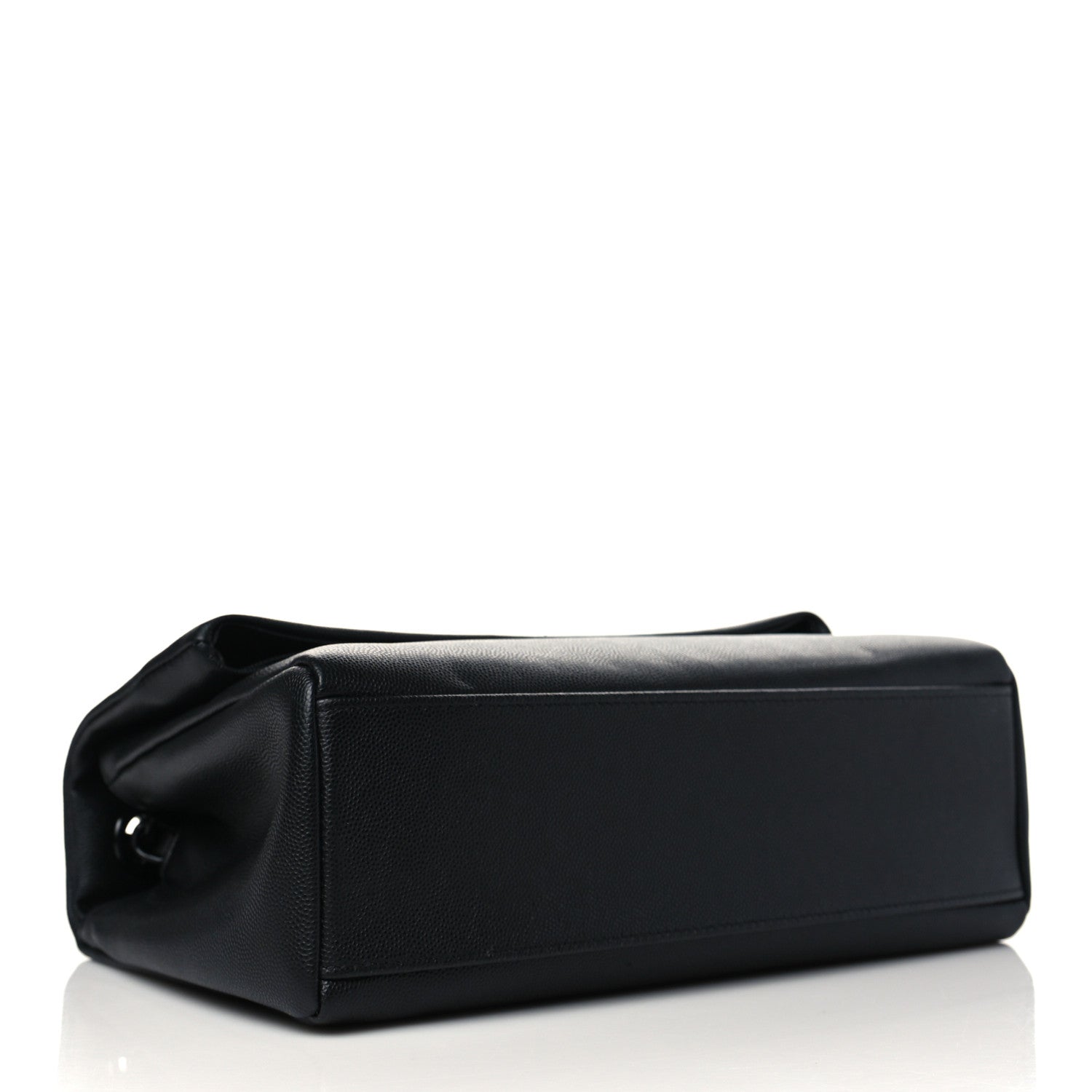 Saint Laurent Grain De Poudre Medium West Hollywood Monogram Fold-Over Black 4 of 6