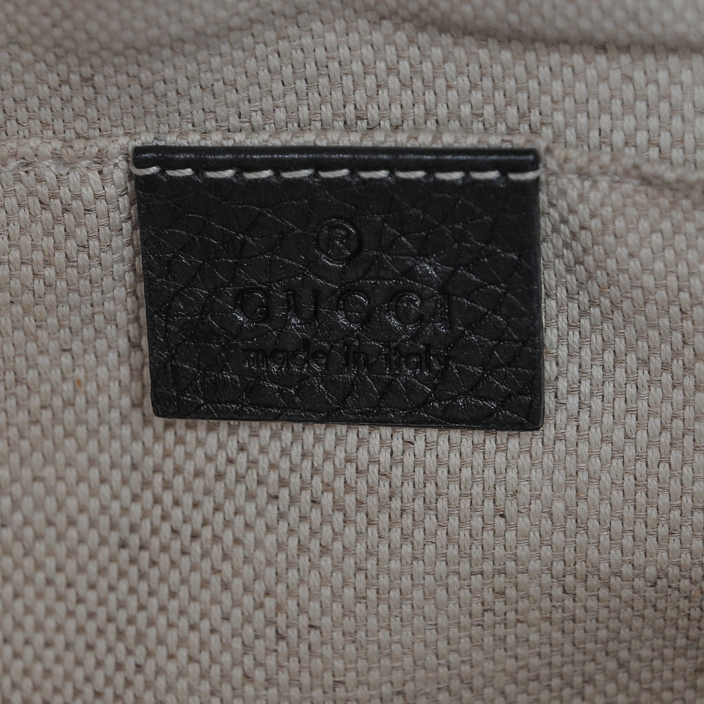 Pebbled Calfskin Small Soho Disco Bag Black