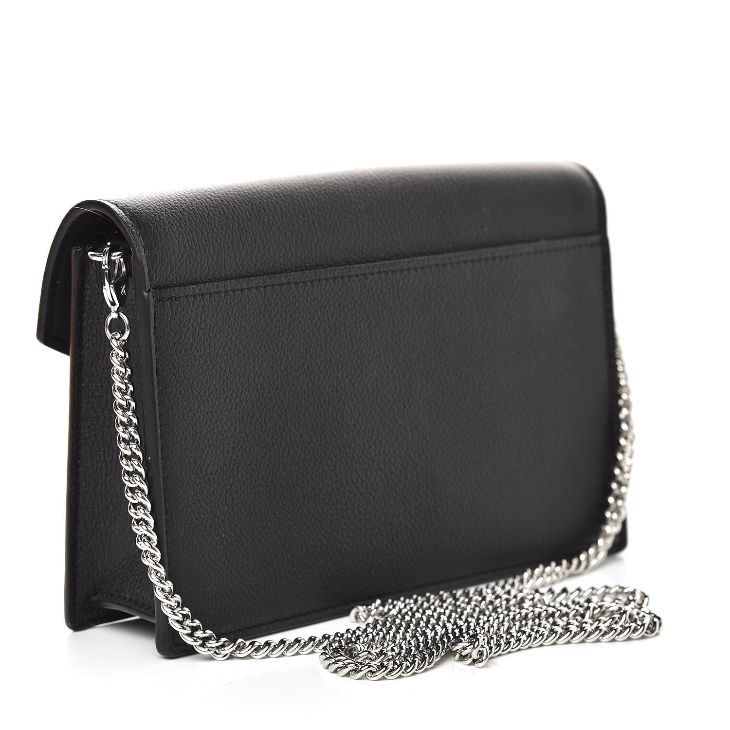 Louis Vuitton Soft Calfskin My Lockme Chain Pochette Black 3 of 10