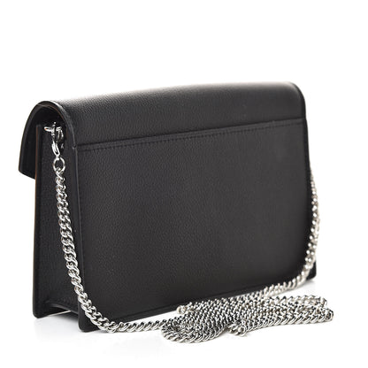 Louis Vuitton Soft Calfskin My Lockme Chain Pochette Black 3 of 10