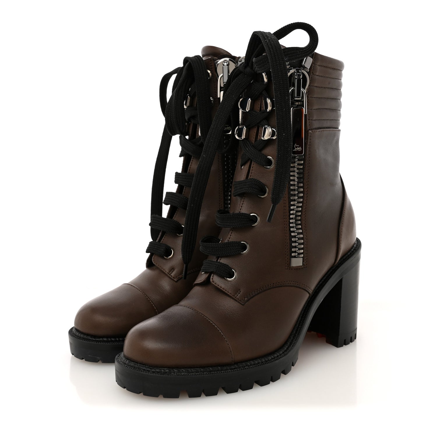 En Hiver Mixed Dual-Zip 70 Booties 35 Arabica