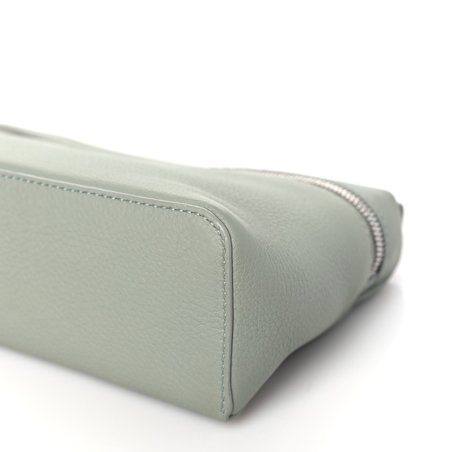 Loro Piana Grained Calfskin L19 Extra Pocket Pouch Eucalyptus 8 of 8