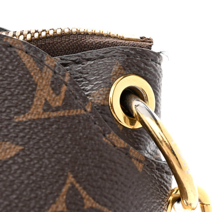 Louis Vuitton Monogram Flower Zipped Tote MM Black 13 of 17