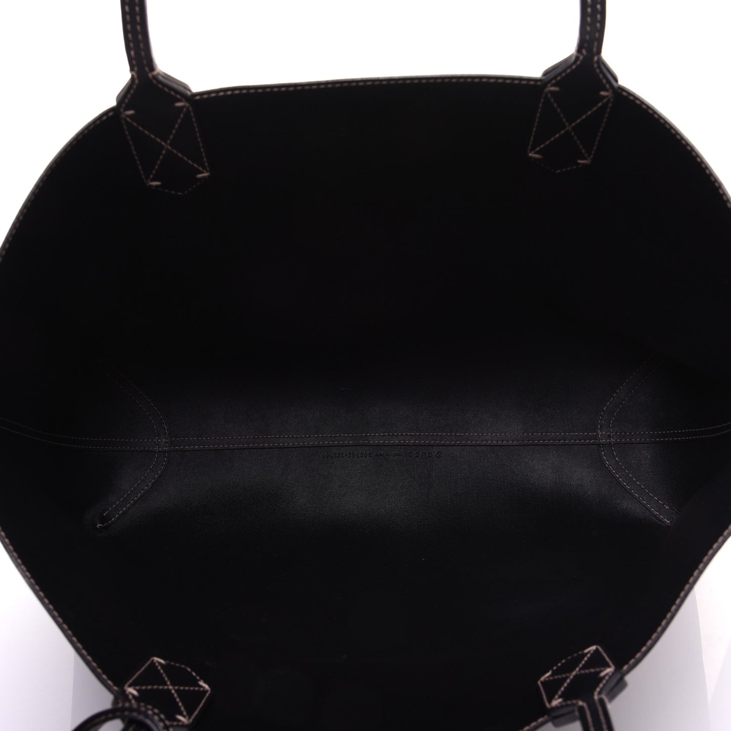 Calfskin GG Supreme Monogram Medium Reversible Tote Black