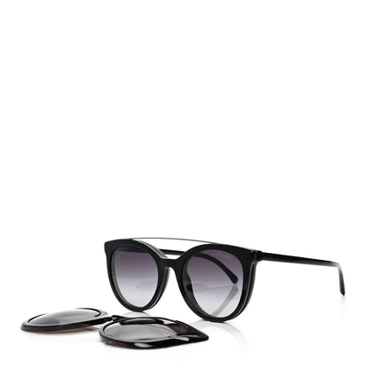 Chanel Clip On Sunglasses 5390 Black Tortoise 2 of 5