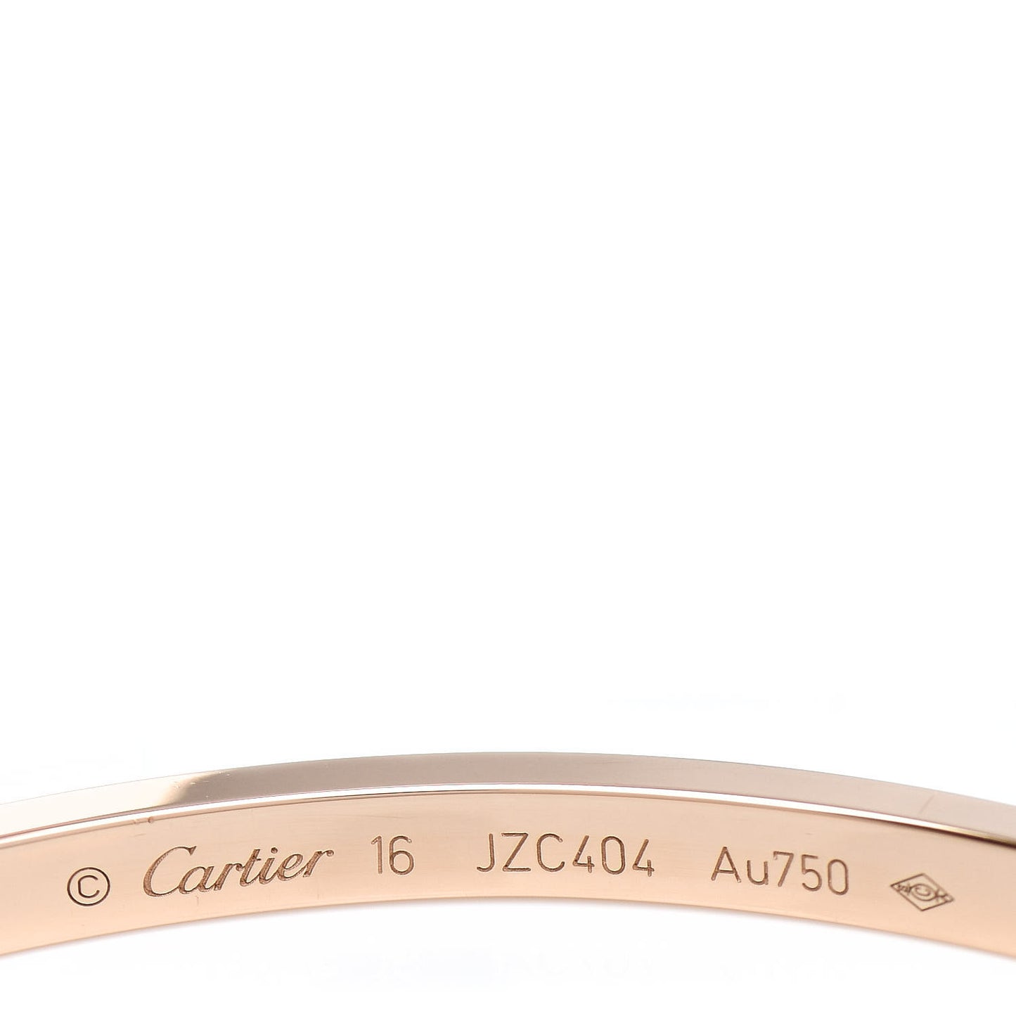18K Pink Gold Small LOVE Bracelet 16