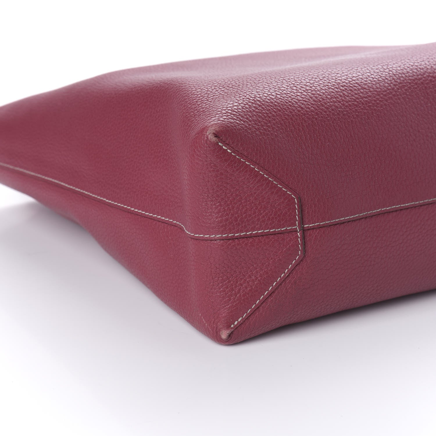 Hermes Taurillon Clemence Double Sens 36 Reversible Tote Rubis Bougainvillea 12 of 16