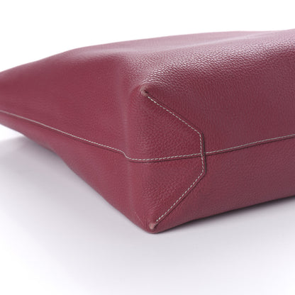 Hermes Taurillon Clemence Double Sens 36 Reversible Tote Rubis Bougainvillea 12 of 16