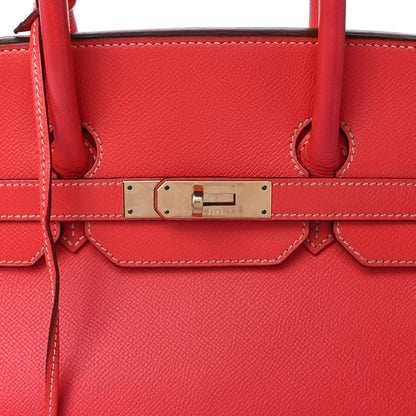 Hermes Epsom Candy Birkin 35 Rose Jaipur Gold 10 of 10