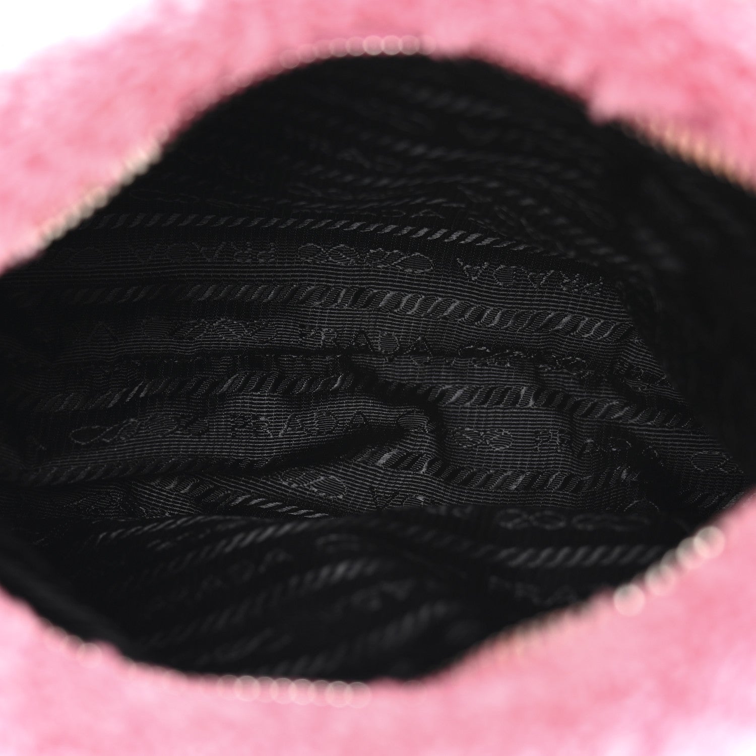 Prada Terry Cloth Mini Re-Edition 2000 Bag Petalo Black 4 of 9