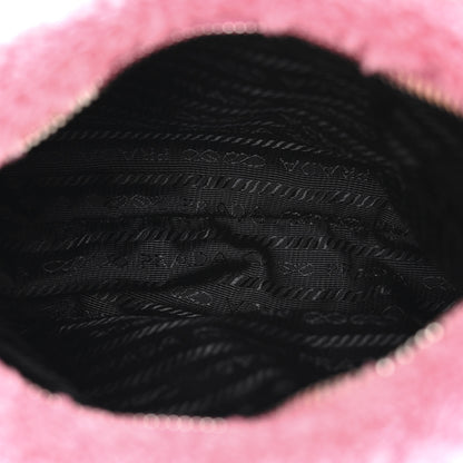Prada Terry Cloth Mini Re-Edition 2000 Bag Petalo Black 4 of 9