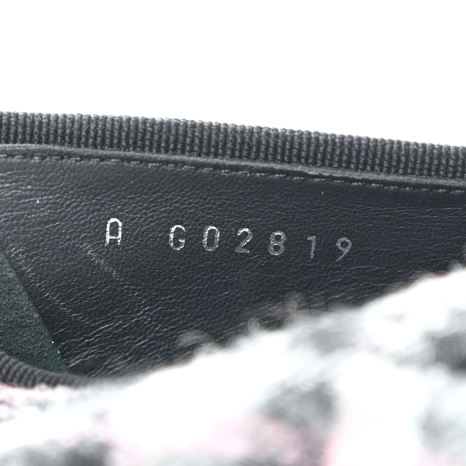 Chanel Alpaca Tweed Grosgrain Cap Toe Ballerina Flats 37.5 Pink Ivory Black 8 of 9