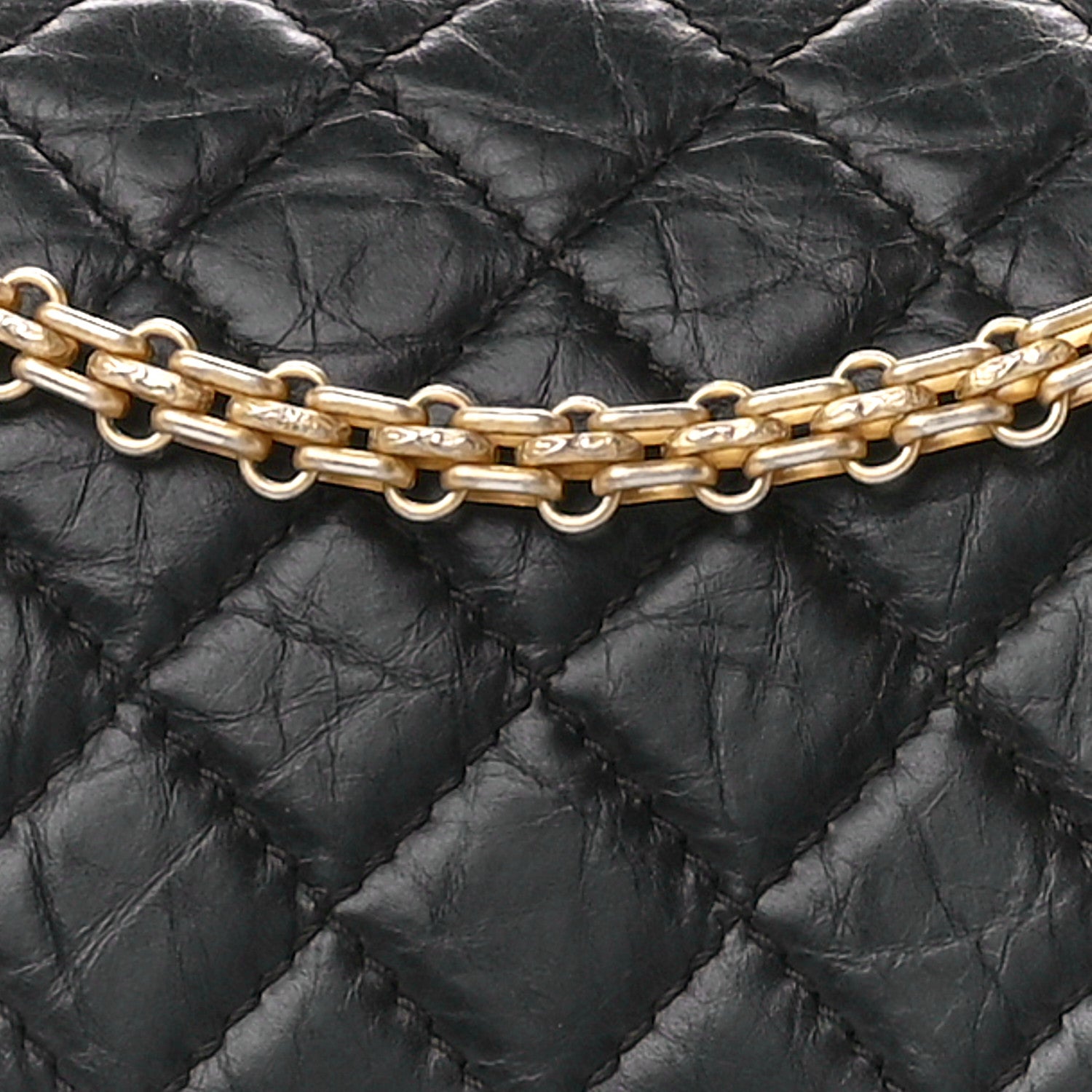 Chanel Aged Calfskin Quilted 2.55 Reissue 225 Flap Black 9 of 11