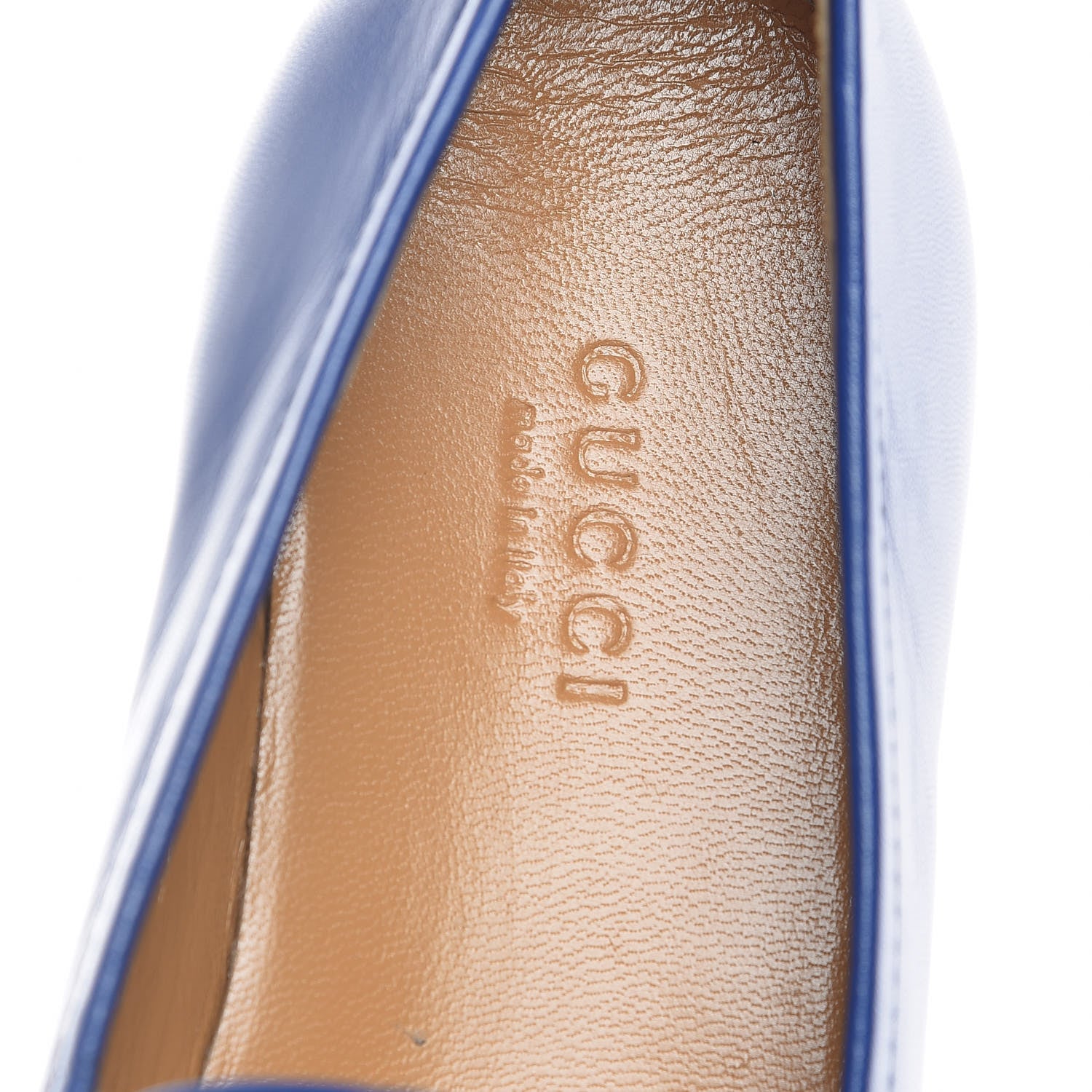 Gucci Malaga Kid Womens Jordaan Loafers 36 Electric Blue 7 of 12