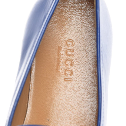 Gucci Malaga Kid Womens Jordaan Loafers 36 Electric Blue 7 of 12