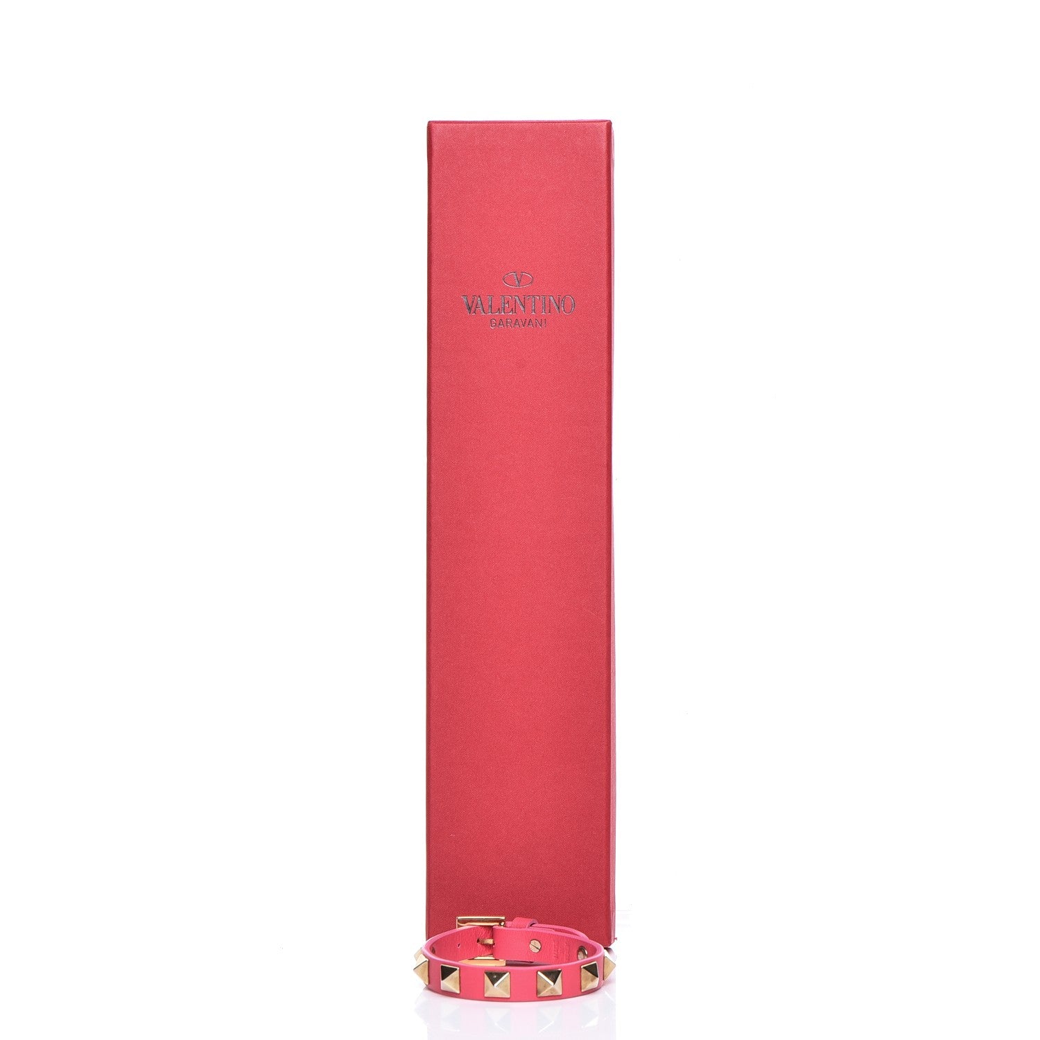 Valentino Garavani Vitello Rockstud Bracelet Pink 7 of 7