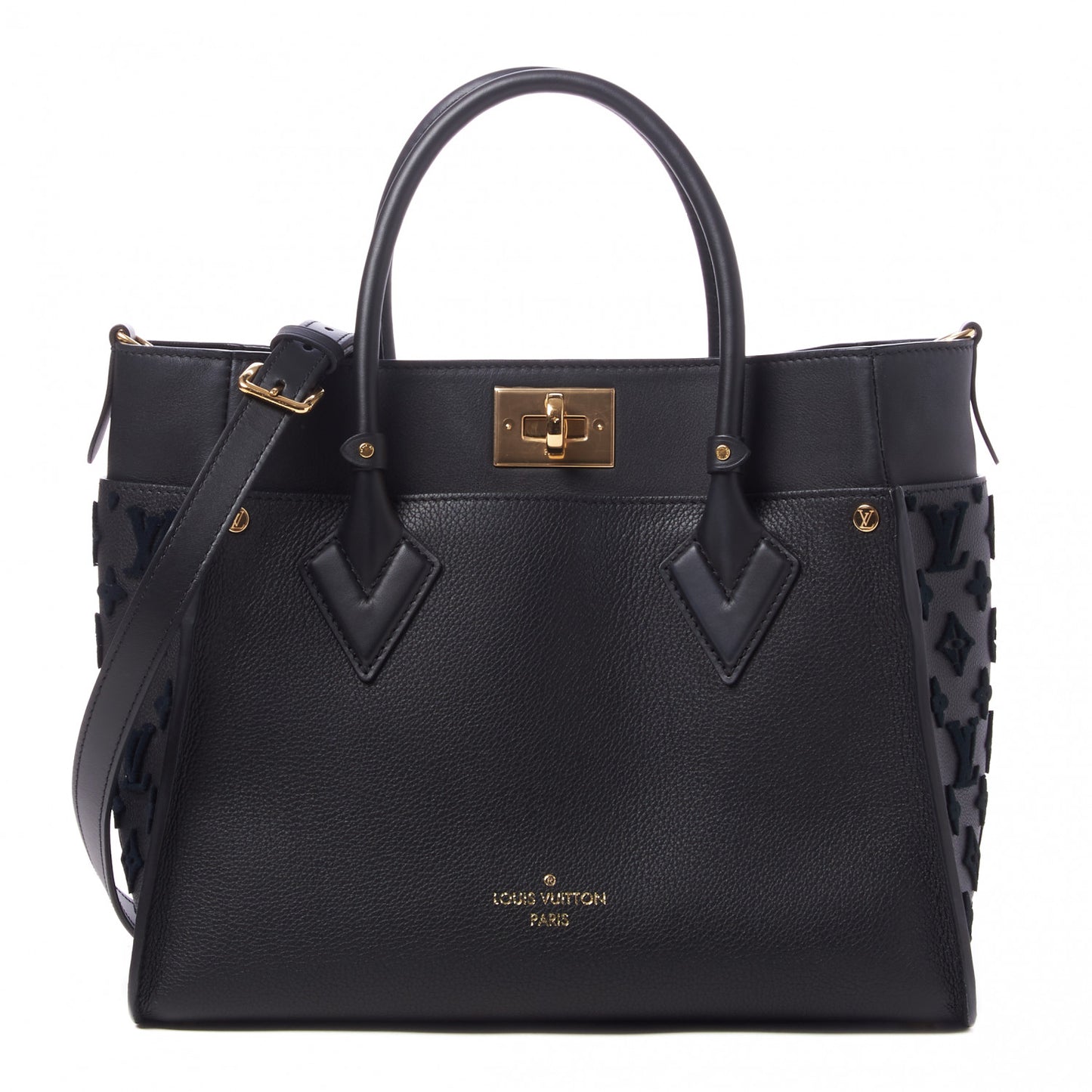 Calfskin Monogram Tufting On My Side Black