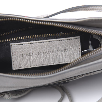 Balenciaga Agneau Lizard Embossed Classic Hardware Hip Gris Clair 6 of 10