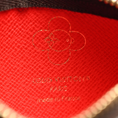 Louis Vuitton Monogram 2024 Christmas Animation Candy Factory Key Pouch Candy Red 6 of 7