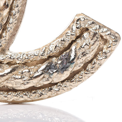Chanel CC Brooch Light Gold 5 of 6
