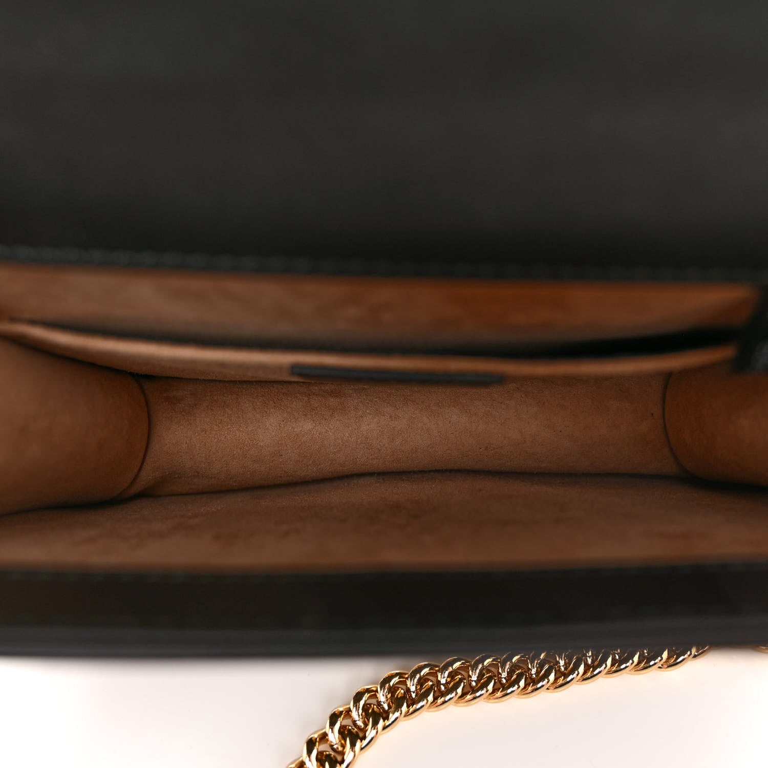 Gucci Calfskin Mini Sylvie Chain Shoulder Bag Black 5 of 11