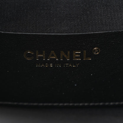 Chanel Shiny Caviar Quilted Chain Handle Shopping Tote Black 7 of 12