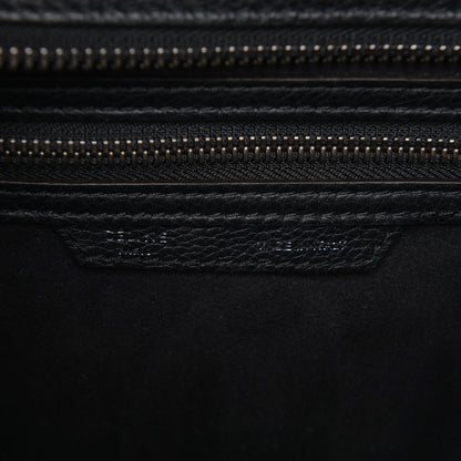 Celine Drummed Calfskin Micro Luggage Black 6 of 7