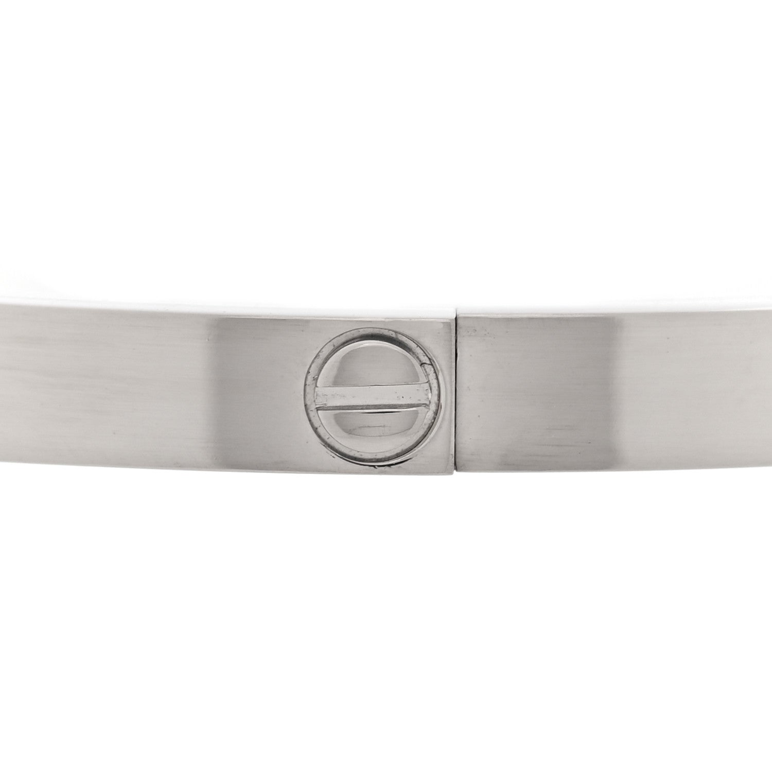 Cartier 18K White Gold Small LOVE Bracelet 18 4 of 7
