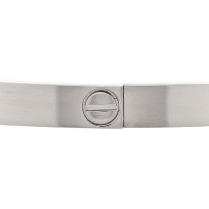 Cartier 18K White Gold Small LOVE Bracelet 18 4 of 7