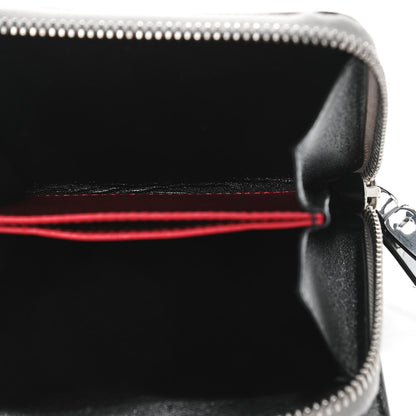 Valentino Garavani Metallic Patent Rockstud Spike Compact Zip Around Wallet Silver 7 of 7