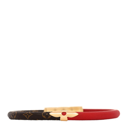 Louis Vuitton Monogram Daily Confidential Bracelet 17 Red 2 of 3