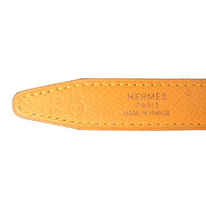 Hermes Courchevel Chamonix 24mm Mini Constance H Belt 70 Black Jaune 5 of 5