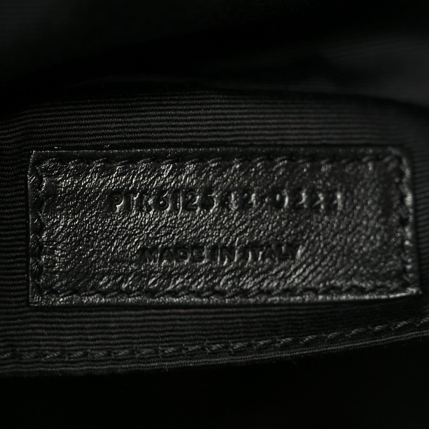 Patent Calfskin Crocodile Embossed Monogram Lou Camera Bag Black