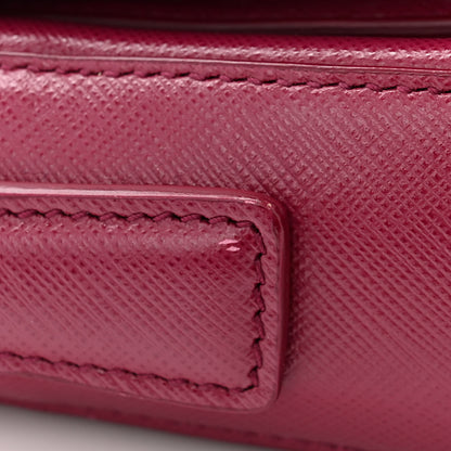 Salvatore Ferragamo Saffiano Sandrine Shoulder Bag Wine 11 of 15