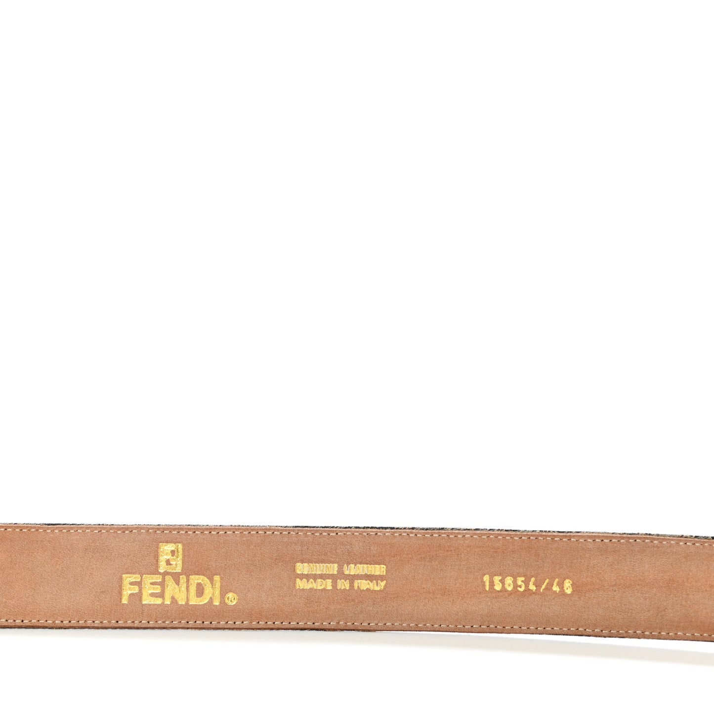 Zucca FF Buckle Belt 95 38 Tobacco