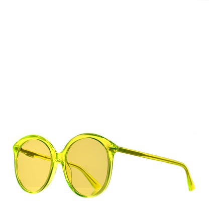 Gucci Acetate GG Sunglasses GG0257S Yellow 1 of 6
