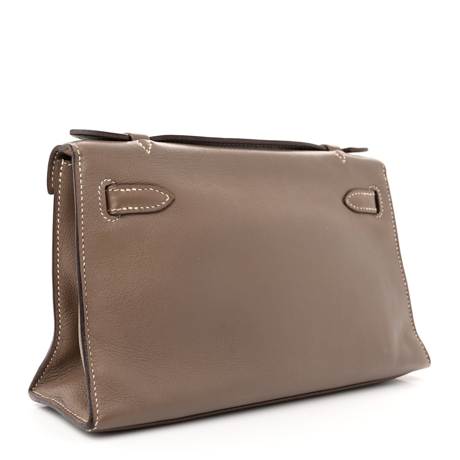 Hermes Swift Kelly Pochette Clutch Etoupe 3 of 16