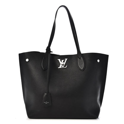 Louis Vuitton Calfskin Lockme Go Tote Black 1 of 15