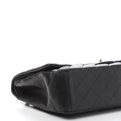 Chanel Lambskin Quilted Maxi Double Flap Black 12 of 20
