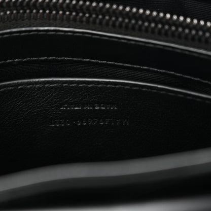 Saint Laurent Calfskin Y Quilted Monogram Monochrome Small Loulou Chain Satchel Black Black 7 of 11