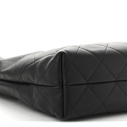 Chanel Calfskin Stitched Hobo Black 9 of 10