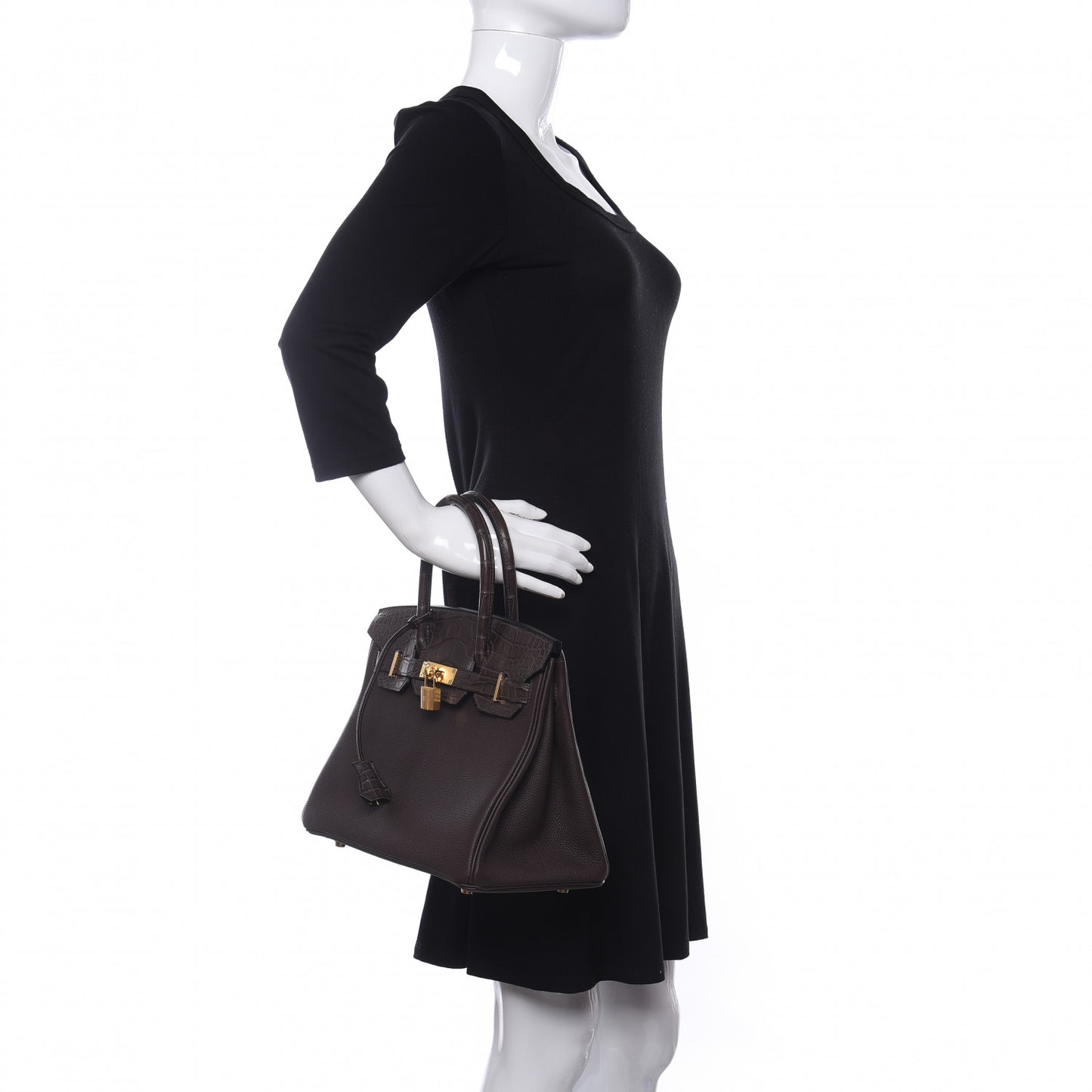 Togo Matte Alligator Birkin Touch 30 Ebene