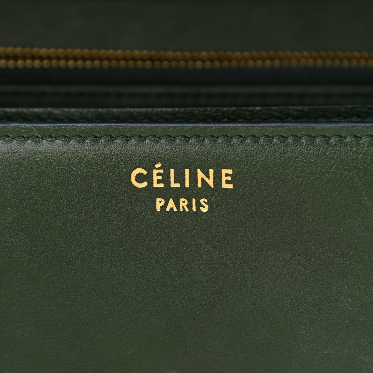Celine Box Calfskin Classic Box Medium Flap Bag Forest 6 of 14