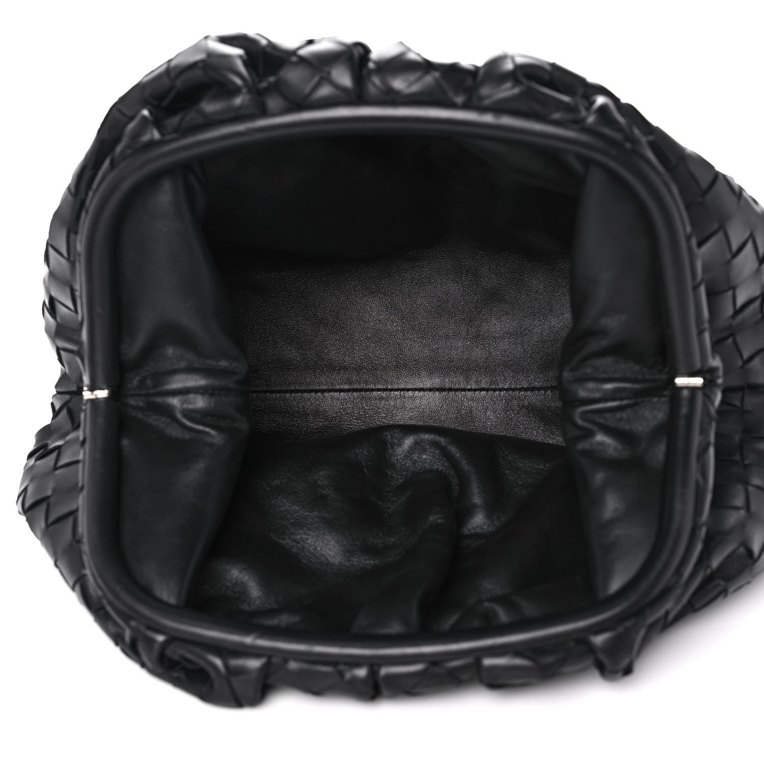 Bottega Veneta Nappa Maxi Intrecciato The Pouch Oversized Clutch Black 5 of 11