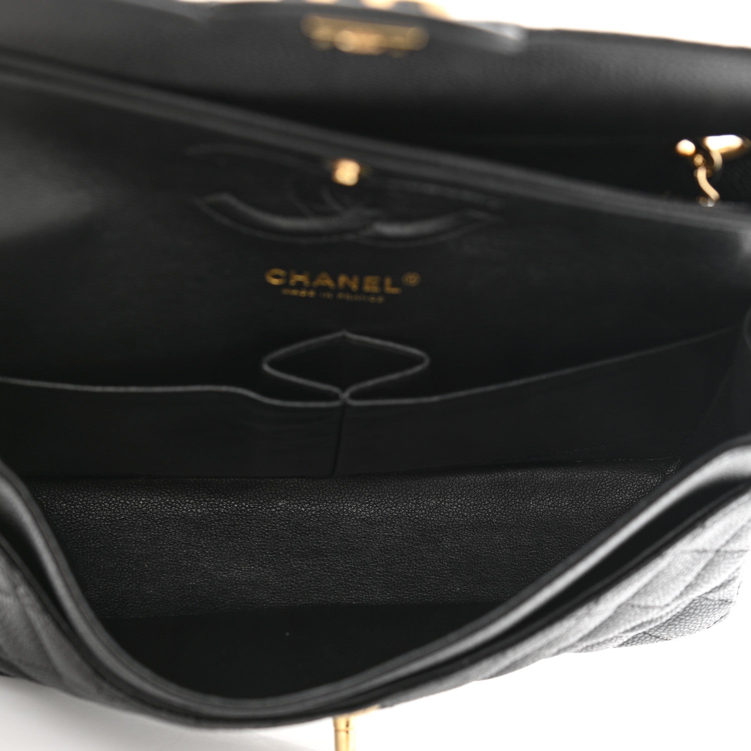 Chanel Caviar Quilted Medium Double Flap Black 5 of 10